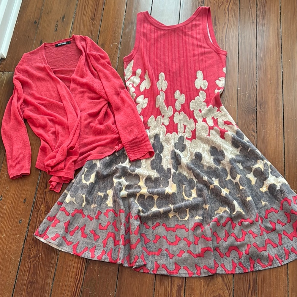 Dress and sweater